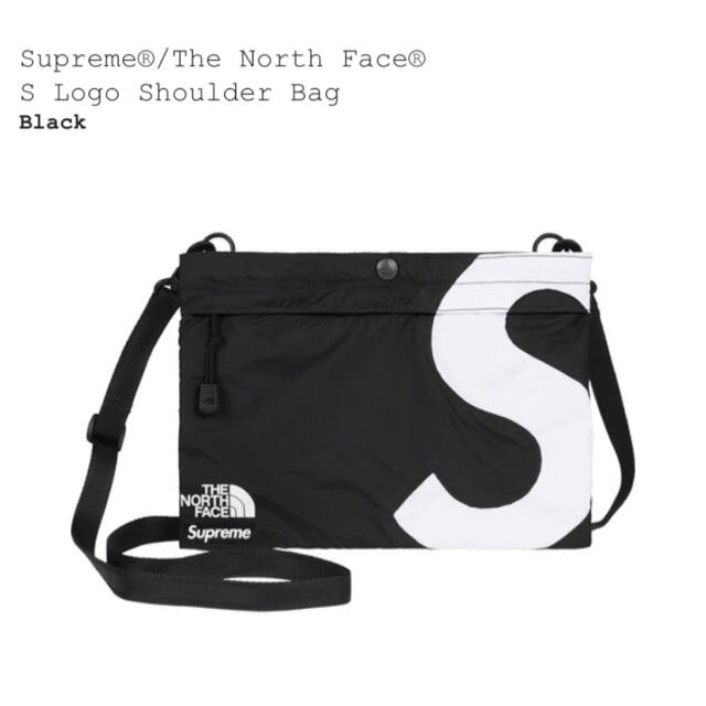 Supreme Northface Shoulder Bag Black 黒