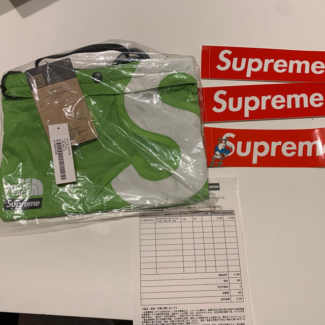 Supreme THE NORTH FACE Shoulder ライム