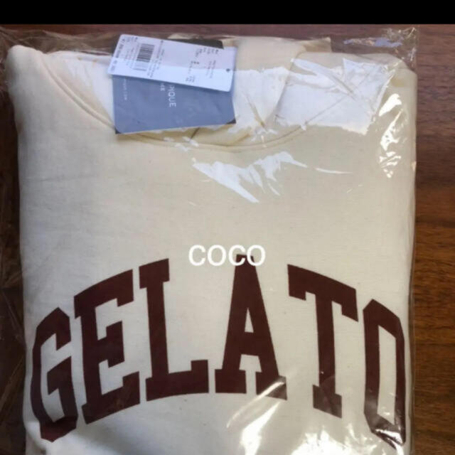 gelato pique(ジェラートピケ)のコットンスウェットパーカ レディースのルームウェア/パジャマ(ルームウェア)の商品写真