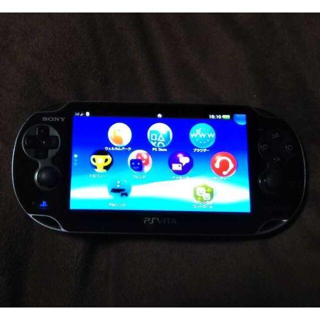 PlayStation Vita(プレイステーションヴィータ)のPS Vita 3G/WiFi PCH-1100＋メモリーカード エンタメ/ホビーのゲームソフト/ゲーム機本体(家庭用ゲーム機本体)の商品写真