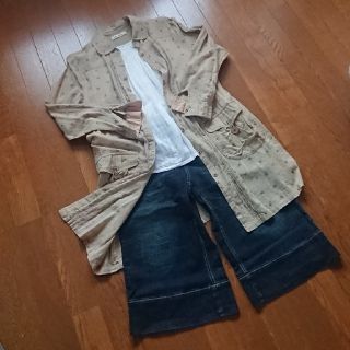 マックハウス(Mac-House)のnavynatural  シャツワンピース  ロングシャツ  ロングワンピース(ロングワンピース/マキシワンピース)