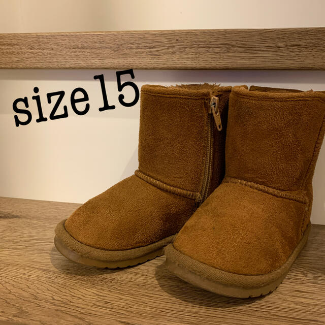 ampersand(アンパサンド)のsize15ムートンブーツ キッズ/ベビー/マタニティのキッズ靴/シューズ(15cm~)(ブーツ)の商品写真