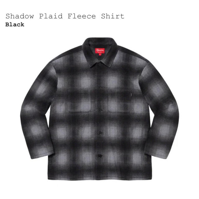 Supreme Shadow Plaid Fleece Shirt サイズS