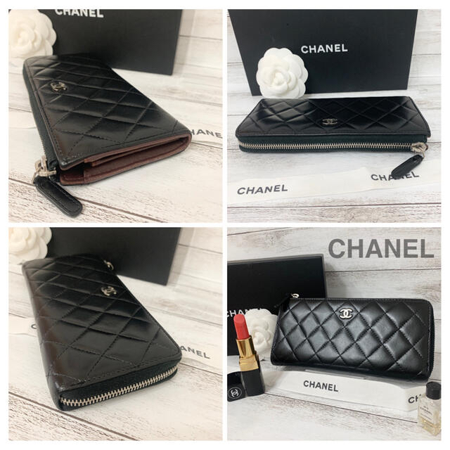 CHANEL(シャネル)のいが様専用　　CHANEL✨シャネル✨L字✨ラウンドファスナー✨長財布 レディースのファッション小物(財布)の商品写真