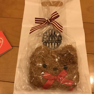 タリーズコーヒー(TULLY'S COFFEE)のタリーズ　ベアフル　ふわふわティッシュポーチ(キャラクターグッズ)