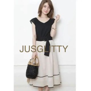 ジャスグリッティー(JUSGLITTY)のJUSGLITTY コットン ティアードワンピース(ロングワンピース/マキシワンピース)