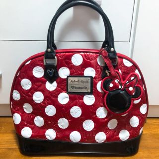 ディズニー(Disney)のラウンジフライ！Disney 🎀ミニーちゃんドットBag🎀(ハンドバッグ)