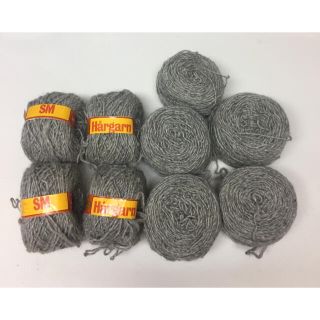 スウェーデン製 毛糸 茶色 7玉 Hargarn sm