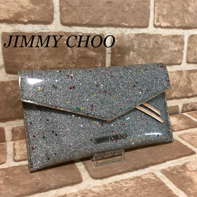 JIMMY CHOO ジミーチュウ　長財布　グリッター　美品　人気　ブランド