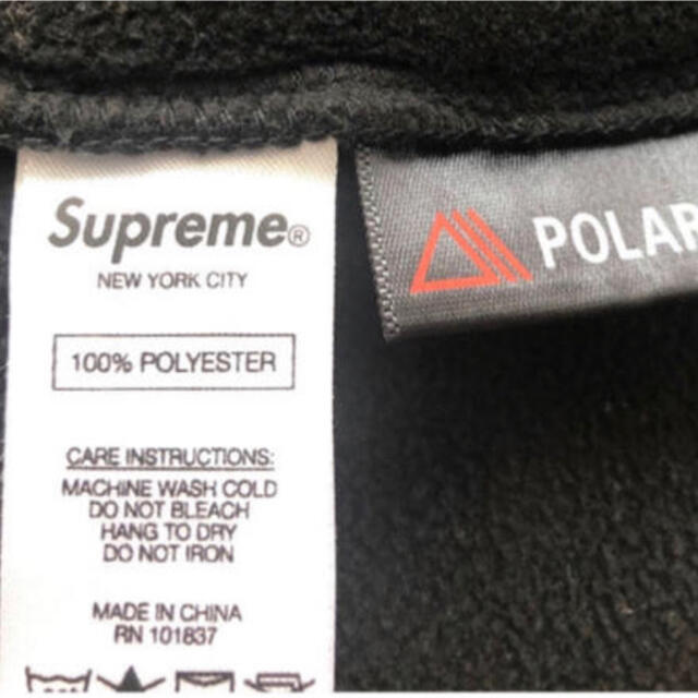 Supreme small box logo polartec hooded 黒 2