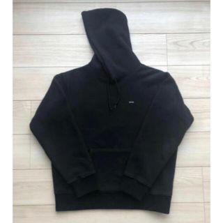 シュプリーム(Supreme)のSupreme small box logo polartec hooded 黒(パーカー)