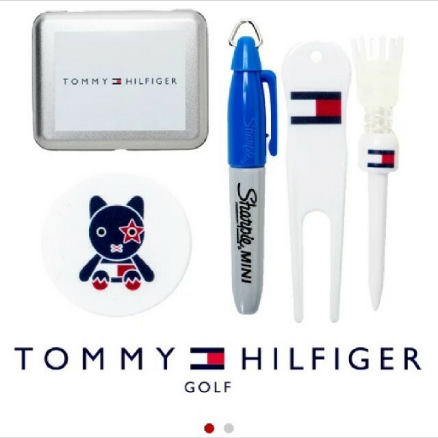 TOMMY HILFIGER(トミーヒルフィガー)のトミー　ティー・マーカー・グリーンフォーク・sharpieセット スポーツ/アウトドアのゴルフ(その他)の商品写真