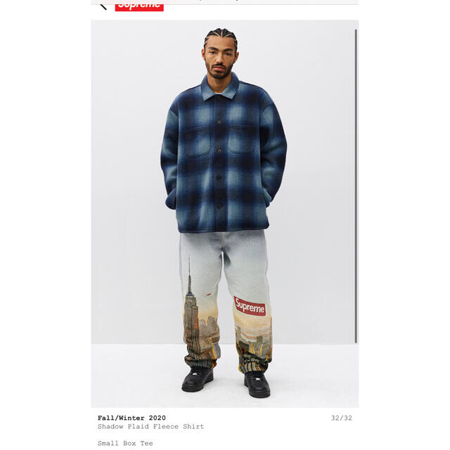 supreme 20aw Shadow Plaid Fleece | angeloawards.com