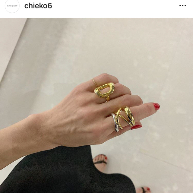 chieko +サークルリング7号　美品 レディースのアクセサリー(リング(指輪))の商品写真