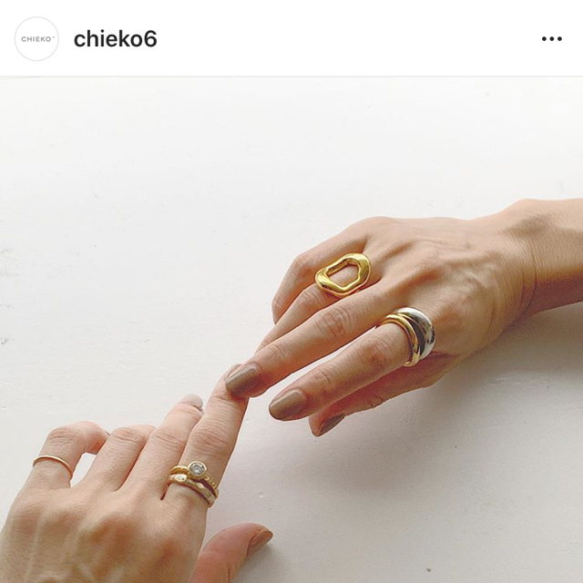 chieko +サークルリング7号　美品 レディースのアクセサリー(リング(指輪))の商品写真