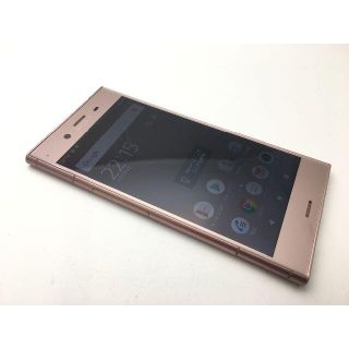 ソニー(SONY)のSIMフリー au XPERIA XZ1 SOV36 ピンク◆美品◆373(スマートフォン本体)