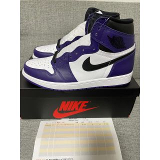 ナイキ(NIKE)のNIKE AIR JORDAN 1 COURT PURPLE 27.0cm(スニーカー)