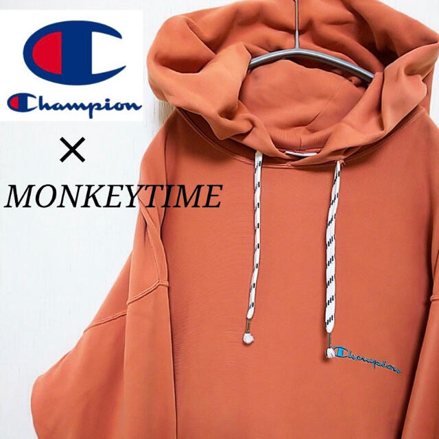 monkey time × champion リバースウエーブパーカー