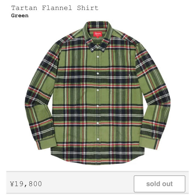 希少 Supreme Tartan Flannel Shirt シュプリーム