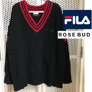 フィラ(FILA)のFILA◇ROSE BUD◇Ｖネックセーター◇ニット◇フィラ◇ダメージニット(ニット/セーター)