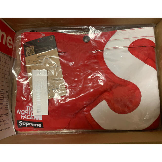 RED状態Supreme North Face S Logo Shoulder Bag