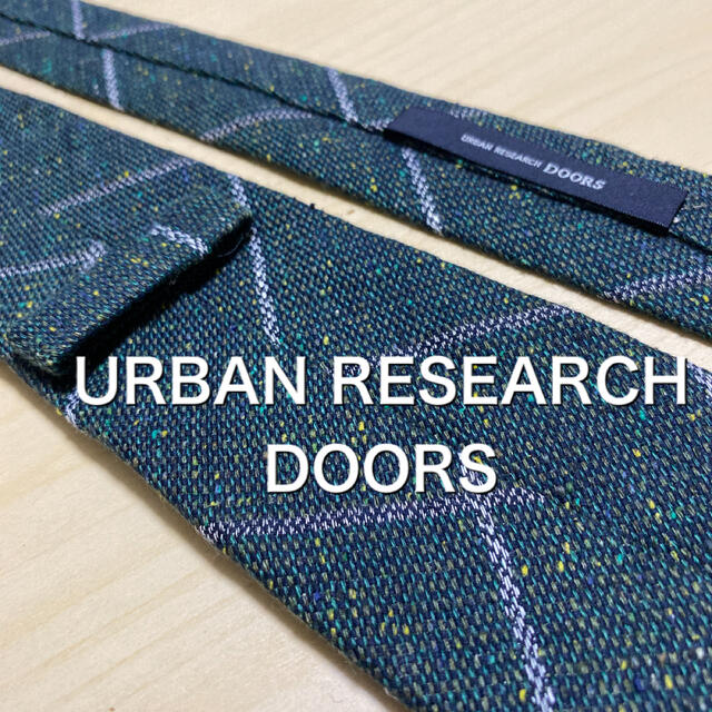 URBAN RESEARCH DOORS(アーバンリサーチドアーズ)のURBAN RESEARCH DOORS ダークグリーン　メランジ　ネクタイ メンズのファッション小物(ネクタイ)の商品写真