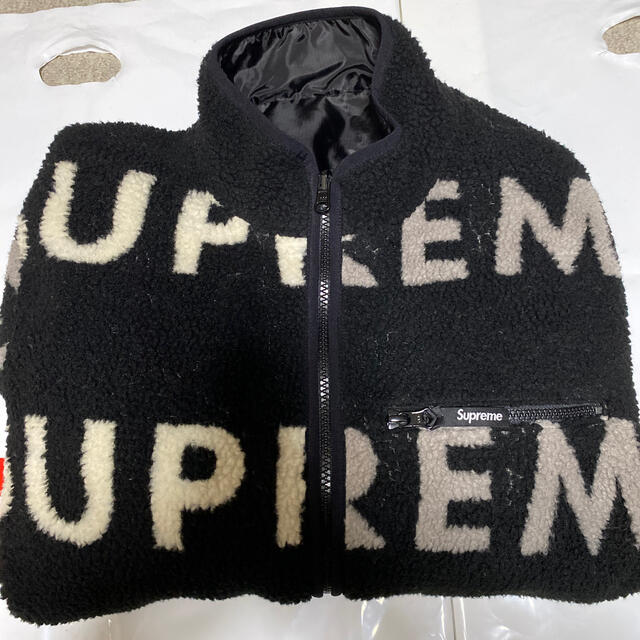 supreme Reversivle logo fleece jacket ブルゾン