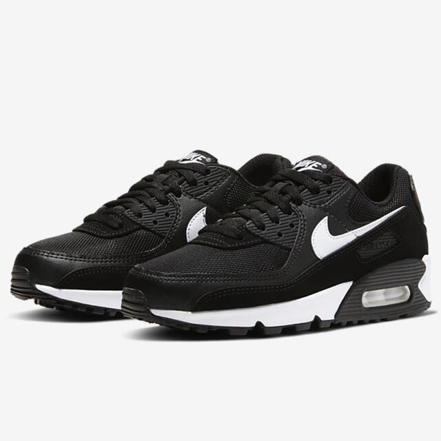 NIKE(ナイキ)のNIKE WMNS AIR MAX 90 BLACK/WHITE 28cm メンズの靴/シューズ(スニーカー)の商品写真