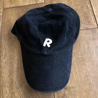 ビームス(BEAMS)のBEAMS HEART R コーデュロイ キャップ帽子　ブラック(キャップ)