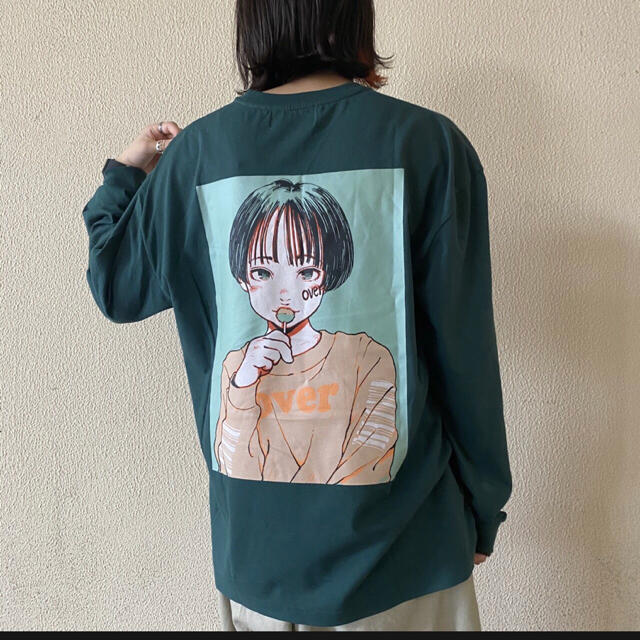 Supreme(シュプリーム)のover print ロンT M メンズのトップス(Tシャツ/カットソー(七分/長袖))の商品写真