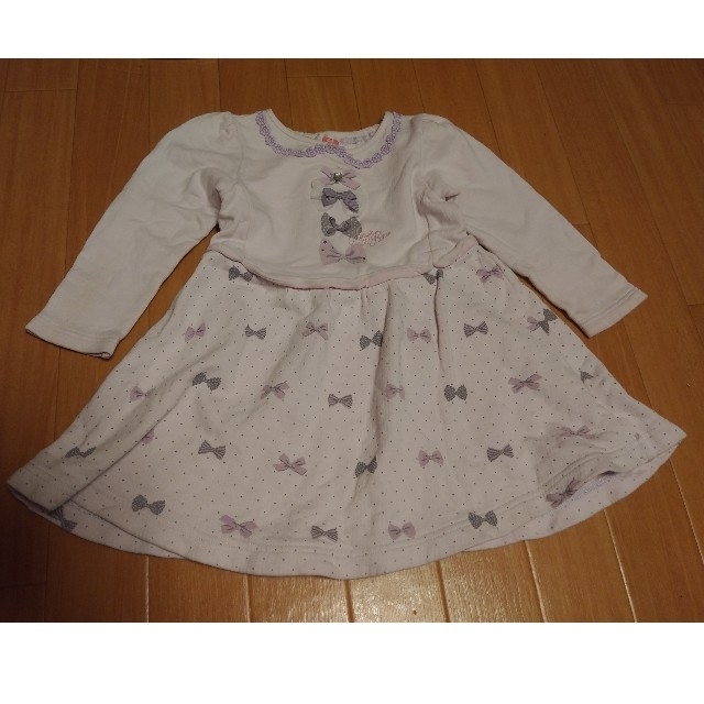 mezzo piano(メゾピアノ)の100cmワンピース　メゾピアノ キッズ/ベビー/マタニティのキッズ服女の子用(90cm~)(ワンピース)の商品写真