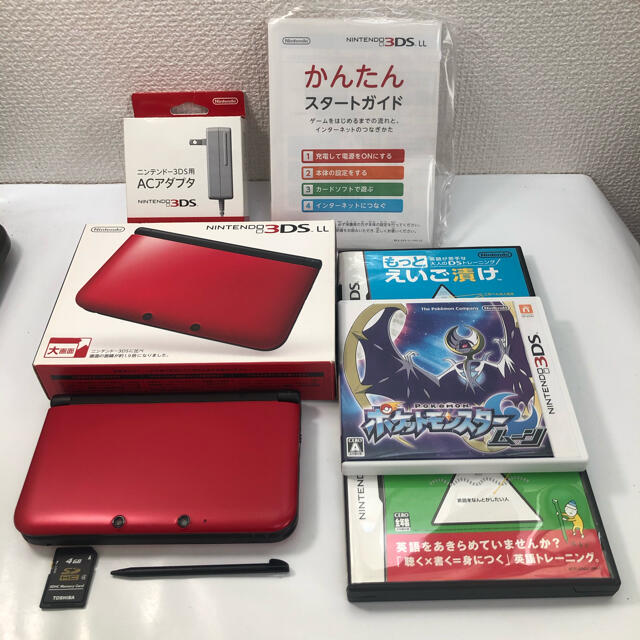 Nintendo ニンテンドー 3DS LL レッド　美品　おまけ付き