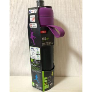 ブリタ フィルアンドゴー アクティブ パープル 600ml ボトル型 浄水器(タンブラー)