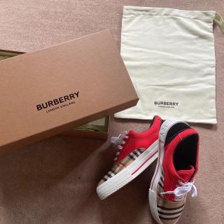 バーバリー(BURBERRY)のゆう様専用【確実正規品】Burberryタータンチェックスニーカー(スニーカー)