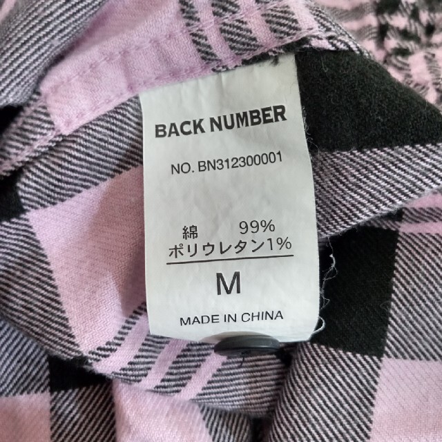 BACK NUMBER(バックナンバー)のBACK  NUMBER　チェック　長袖　ネルシャツ　M レディースのトップス(シャツ/ブラウス(長袖/七分))の商品写真