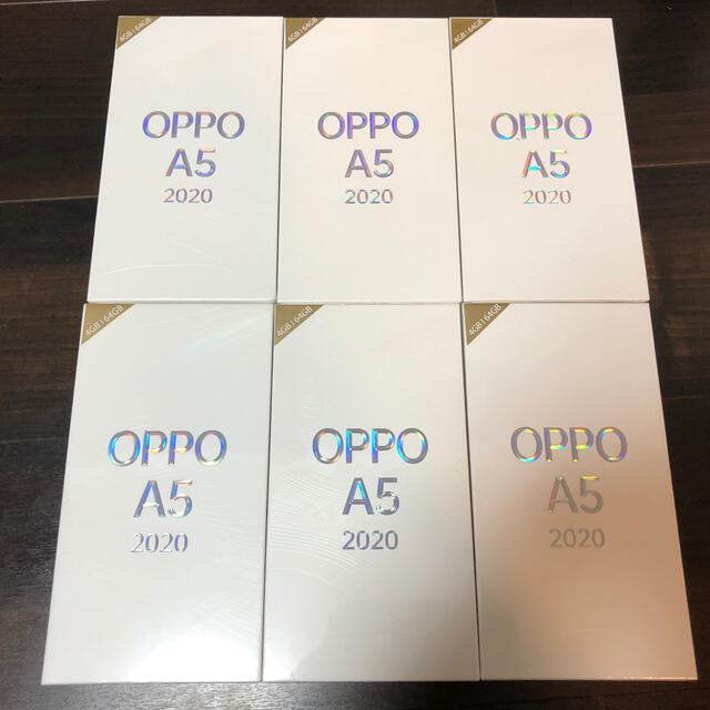 【新品未開封・6個セット】Oppo a5 2020 グリーンoppo