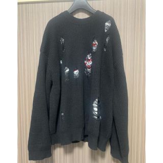 サンシー(SUNSEA)の【値下げ】20AW DAIRIKU ダメージニット(ニット/セーター)