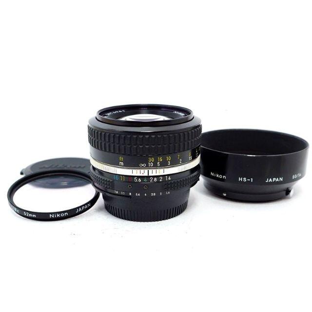 純正フード付 単焦点レンズ　Nikon Ai 50mm F1.4
