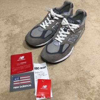 ニューバランス(New Balance)の美品　ニューバランス 990V2 M990GR2 28cm US9 スニーカー(スニーカー)