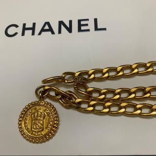 シャネル(CHANEL)のCHANEL シャネル チェーンベルト ゴールド メタル(ベルト)