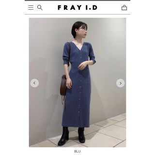 フレイアイディー(FRAY I.D)のFRAY I.D フレイアイディー リブタイトニットワンピース✨(ロングワンピース/マキシワンピース)