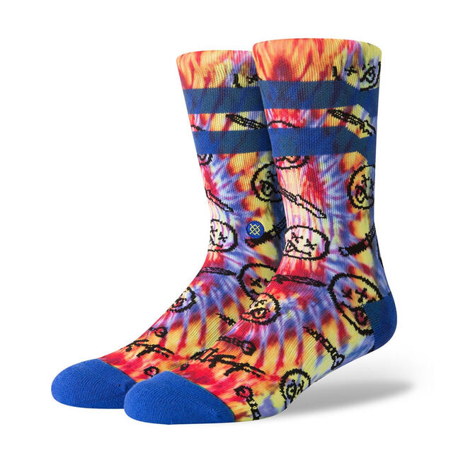 STANCE SOCKS スタンスソックス SCREW OFF BLUE - レッグウェア