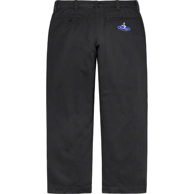 30 黒 supreme pin up chino pant black 新品