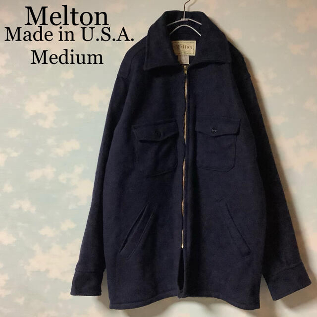 carhartt - USA製 Melton Company ウールジャケット 70s 当時物 極美品の