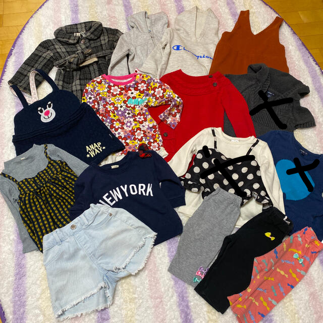 babyGAP(ベビーギャップ)の子供服　冬服　まとめ売り　90 95 babygap ANAP  キッズ/ベビー/マタニティのキッズ服女の子用(90cm~)(ニット)の商品写真