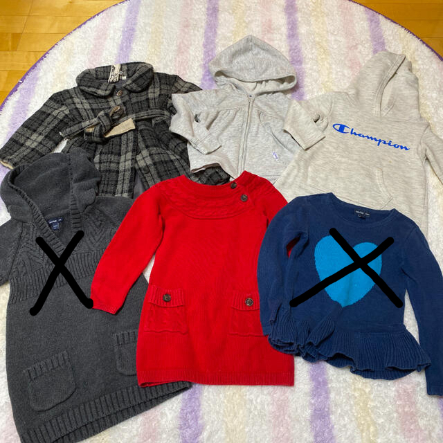 babyGAP(ベビーギャップ)の子供服　冬服　まとめ売り　90 95 babygap ANAP  キッズ/ベビー/マタニティのキッズ服女の子用(90cm~)(ニット)の商品写真