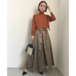 アメリヴィンテージ(Ameri VINTAGE)の新品タグ付き ☆アメリヴィンテージ ☆ LAYERED RHOMBUS KNIT(ニット/セーター)