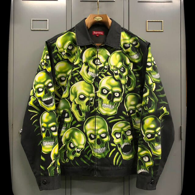 XL SKULL PILE WORK JACKET スカル supreme