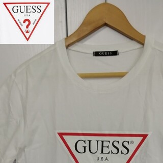 ゲス(GUESS)の【美品】GUESS Tシャツ  Ｌ  レディース(Tシャツ(半袖/袖なし))