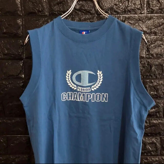Champion(チャンピオン)の古着 Champion チャンピオン ノースリーブ タンクトップ Tシャツ メンズのトップス(Tシャツ/カットソー(半袖/袖なし))の商品写真
